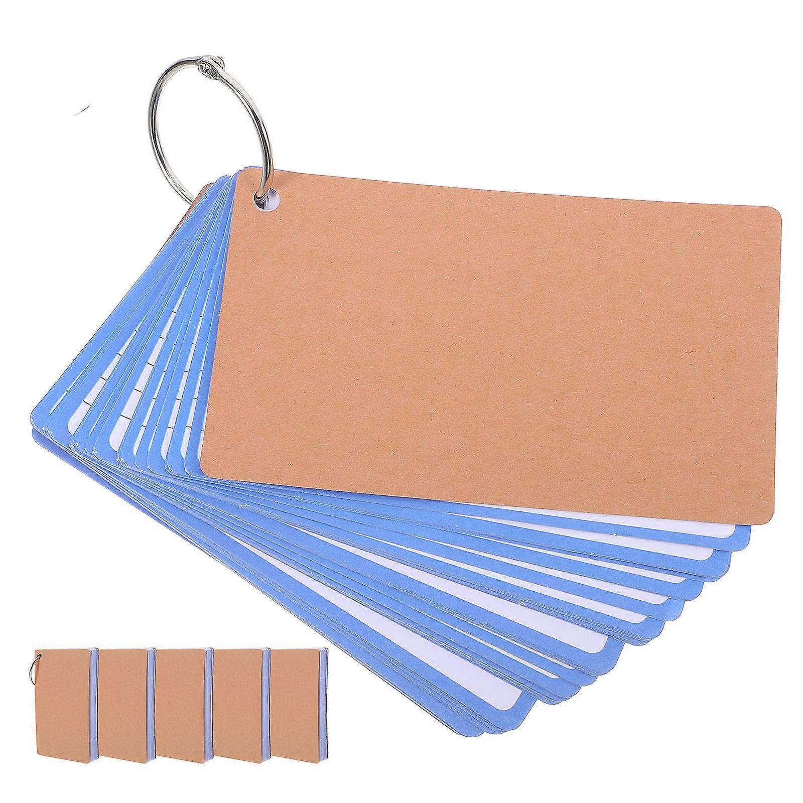 Colored Note Cards With Rings Organizing Rearranging For Students School College 6Pcs