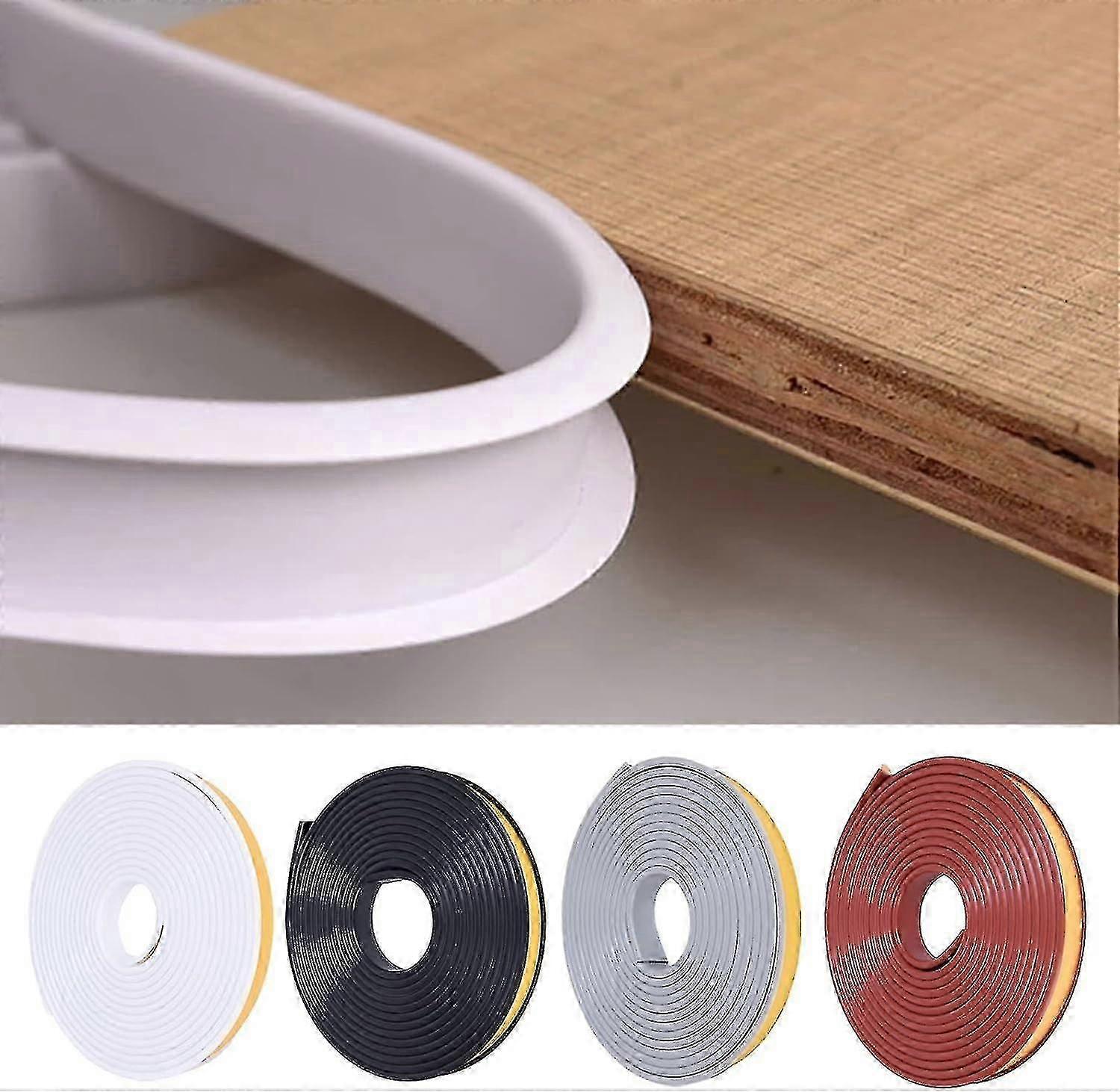 U-form Furniture Edge Tape, 5m - Flexible Tpe, Bendable Edge Protection, For Cabinet Edges, Moldings