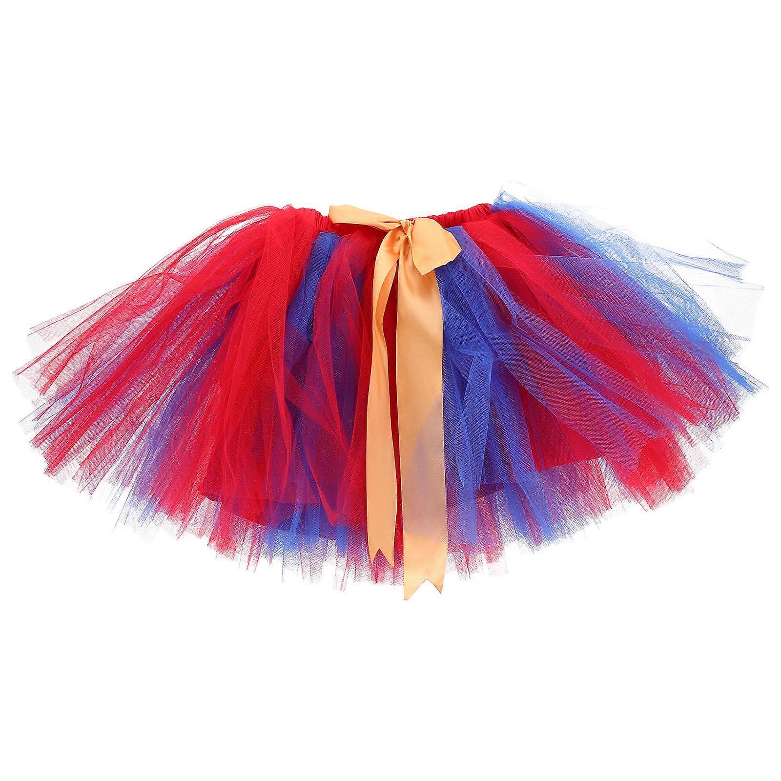 Tulle Fairy Skirt Girls Tutu Skirt Multi Color Bubble Shape For Christmas Party Dance Performance 30X70CM 1Set