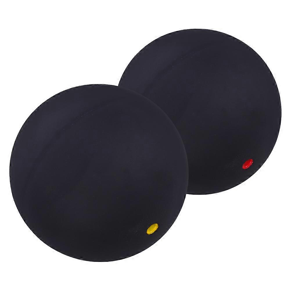 2pcs Professional Squash Balls Single Dot Rubber Sports Balls Optimized Bounce Durable Construction for Indoor Outdoor Training Hand Eye Coordination