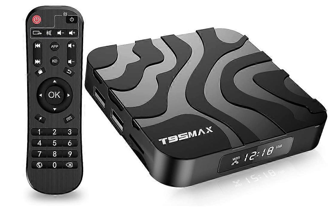 TV Box 4GB RAM 32GB ROM Android 12.0 H618 Quad-Core CPU, Android Box 4K 6K Dual WiFi 2.4G/5G BT 5.0 TV Box Android(Black)