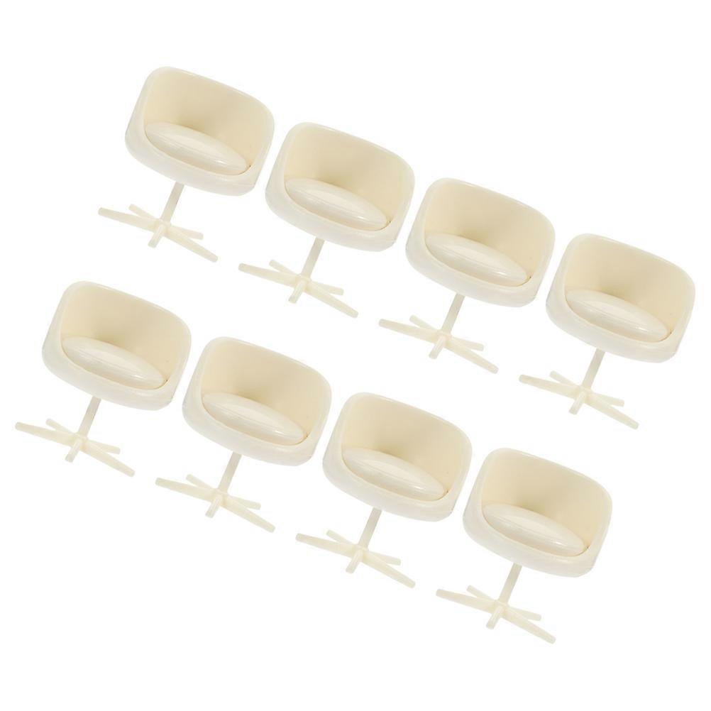 Tiny Chair Sleek Design Miniature Model Furniture 3.00X2.60X2.60cm Architectural Model Enhancement 8Pcs