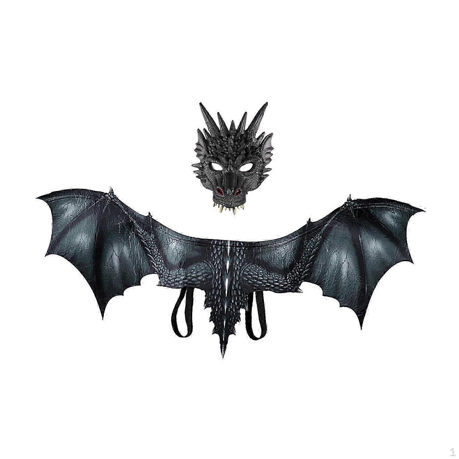 Ενήλικες Dragon Costume Διακοσμητικά Photo Props Role Play Dinosaur Wing Mask Set
