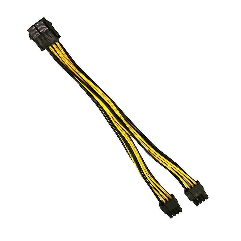 Gpu Power Supply Cable Graphics Card Power Cable For Game Video Dual Video Cards Power Supply Black 22.5x2x2cm Splitter 1Set