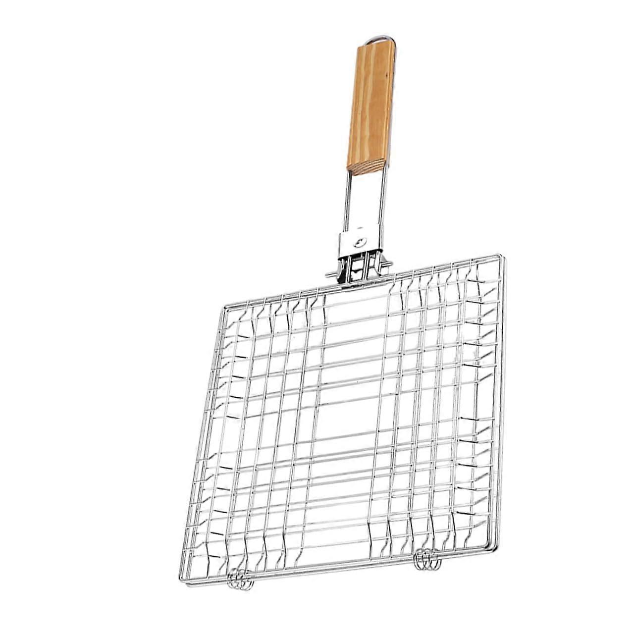 Grill basket for Foldable BBQ accessories for meat and vegetables and with Ergonomic for grill parties outdoors Ref: 8238