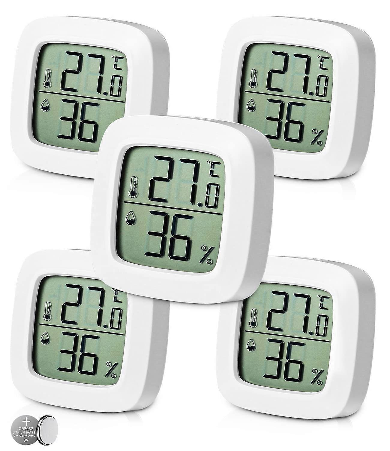 5 Pieces Digital Thermometer Hygrometer, Comfort Level Indicator