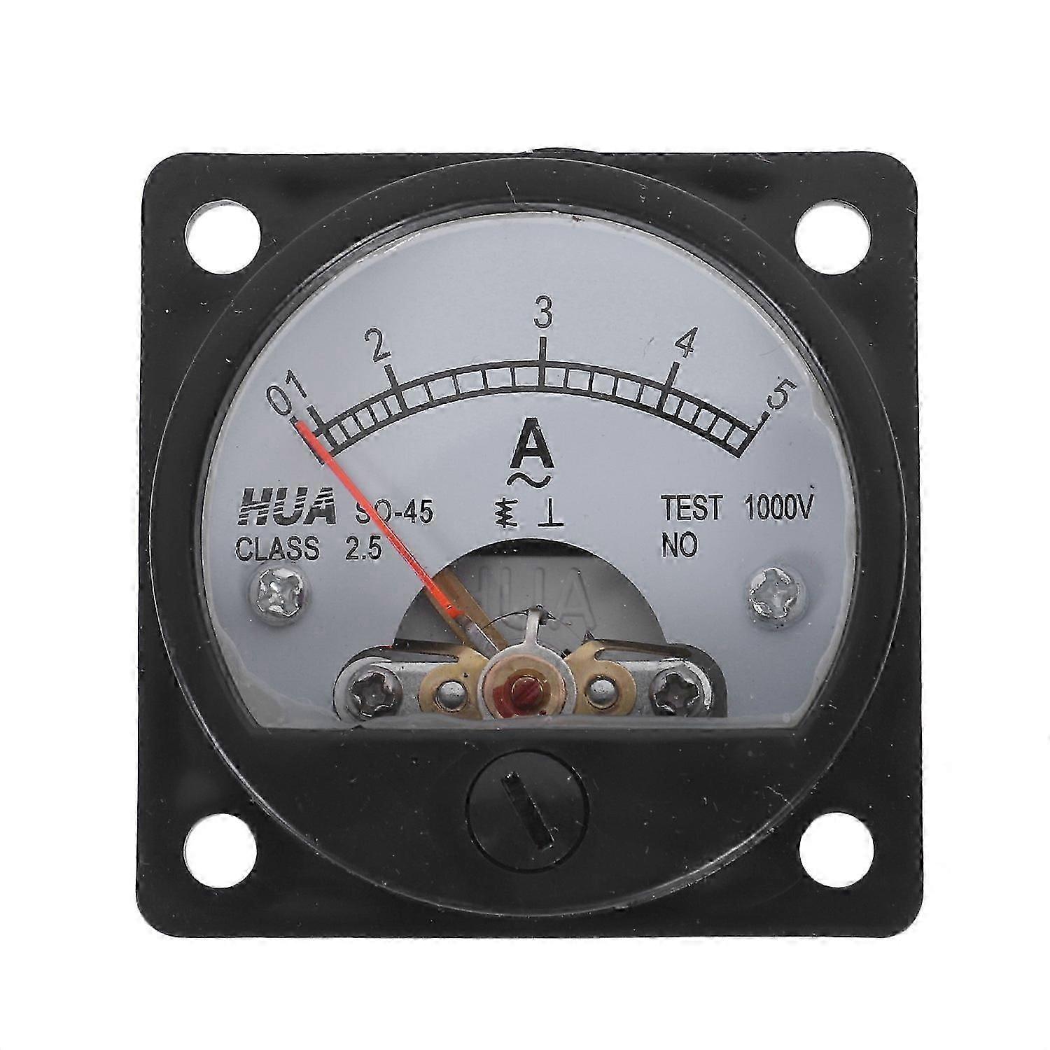 Class 2.5 Accuracy AC 0-5A Analog Panel Round Meter Ammeter Meter