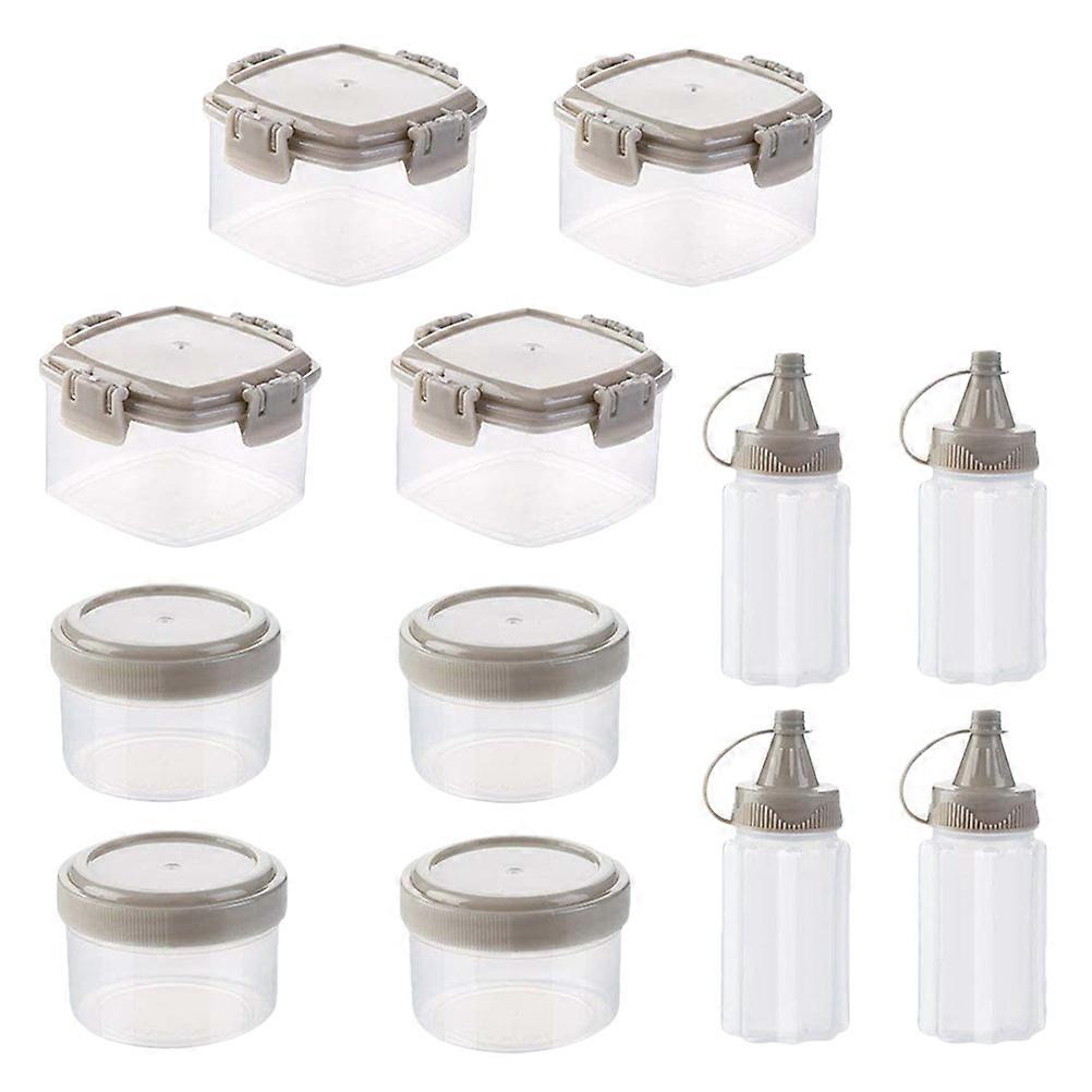 Plastic Seasoning Containers Spice Jars Everyday Use 5.00X5.00X4.00cm Non-leaking 12Pcs