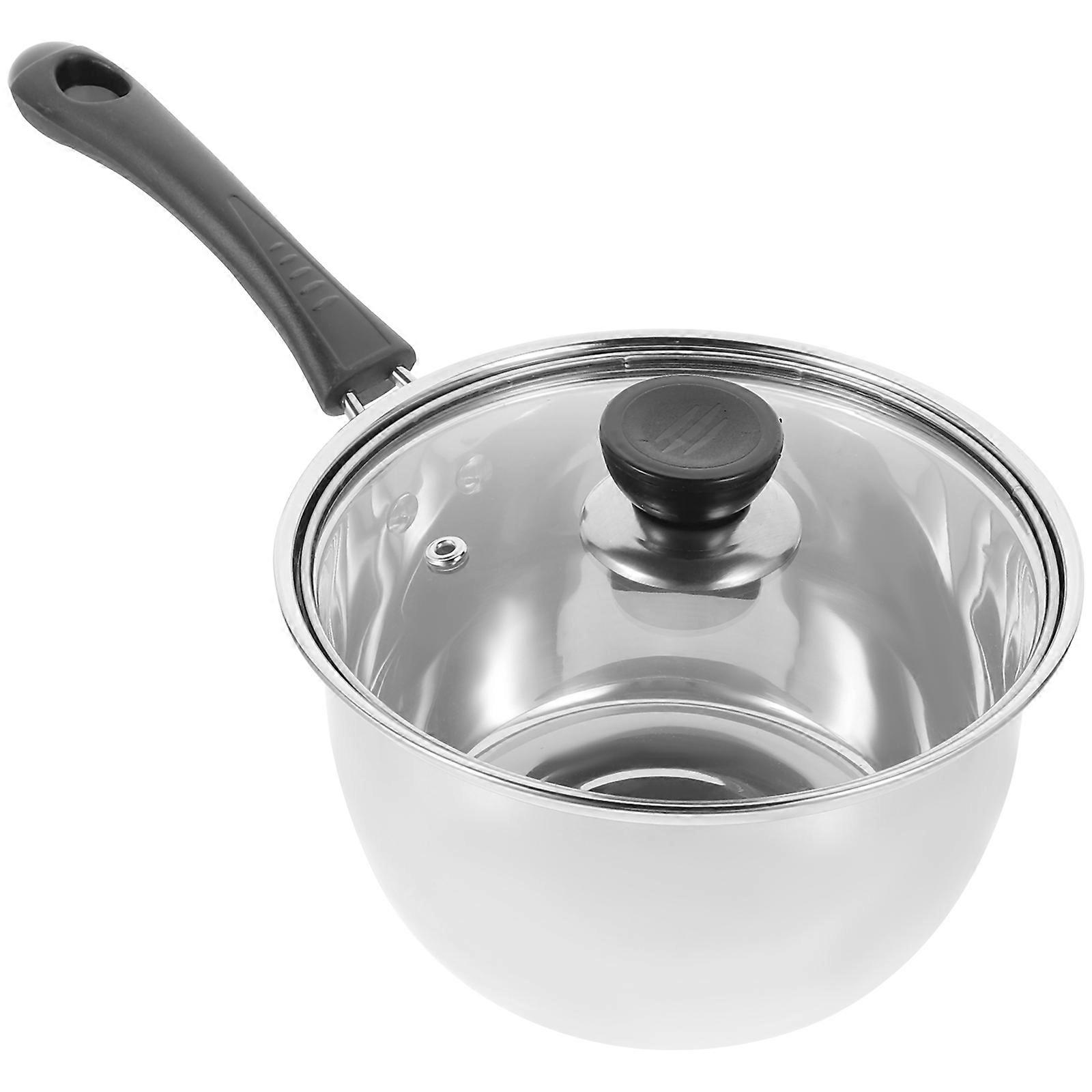 Deep Pot For Cooking Stainless Steel Cooking Pot Energy-Saving For Home Users 32X17CM Mirror-Polished Interior 1Pcs