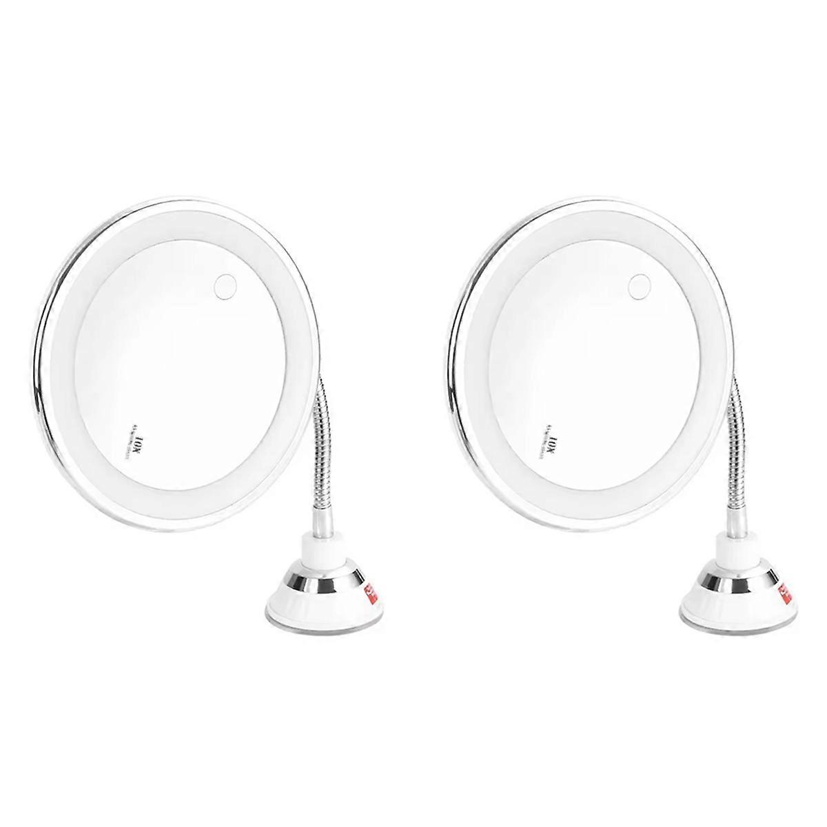 Makeup Mirror with LED Light 10X Magnifying Mirror