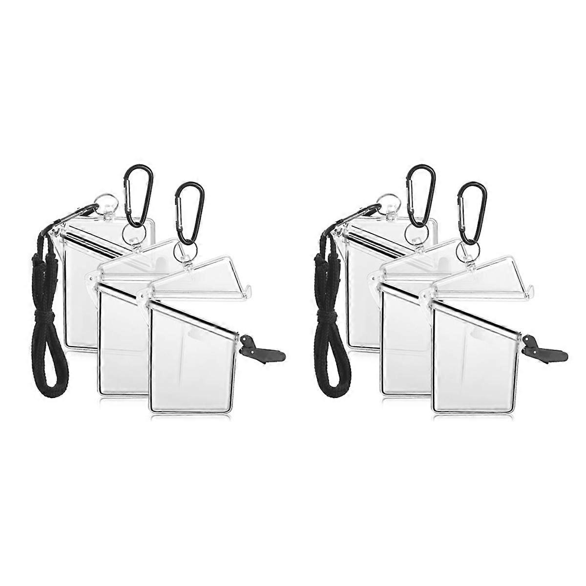 3 Pack Id Card Badge Holder Case with Lanyard, for Id Badges and Keys