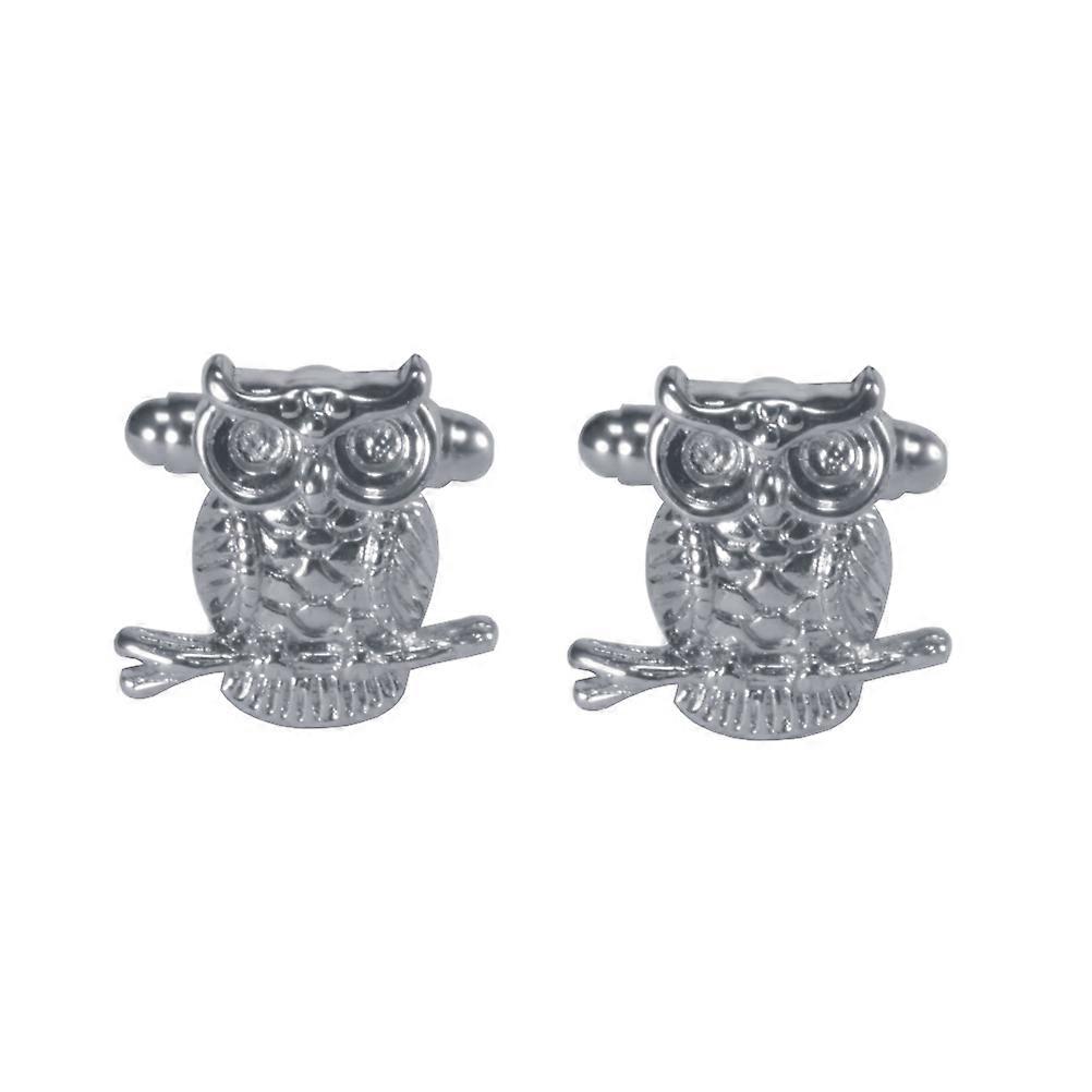 Cuff Button Shirt Cuff Buttons Men's Cufflinks Business Wear Silver 1Pair