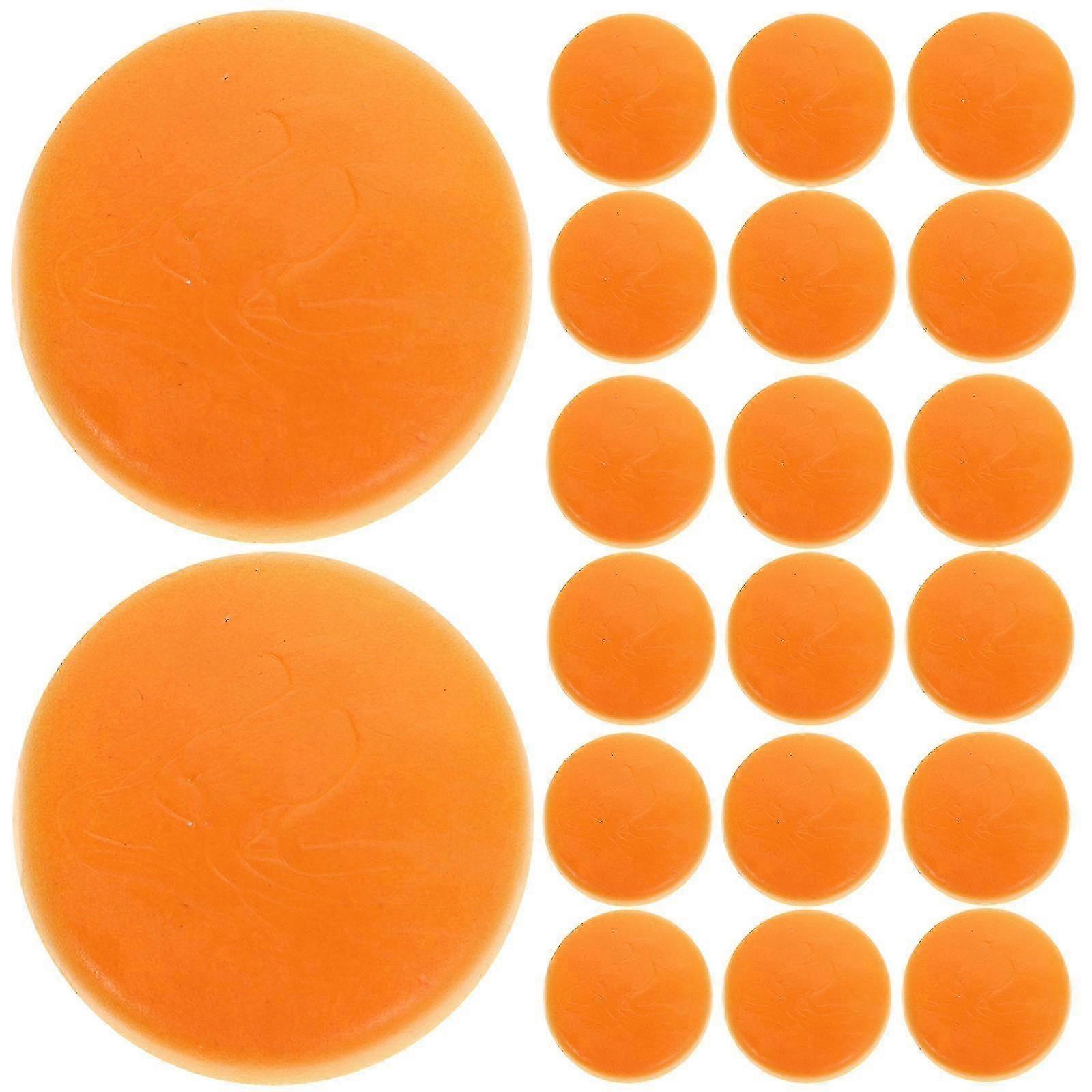 20pcs Realistic Simulation Small Fake Bread Decoration Artificial Plastic Mini Bread Charm For DIY