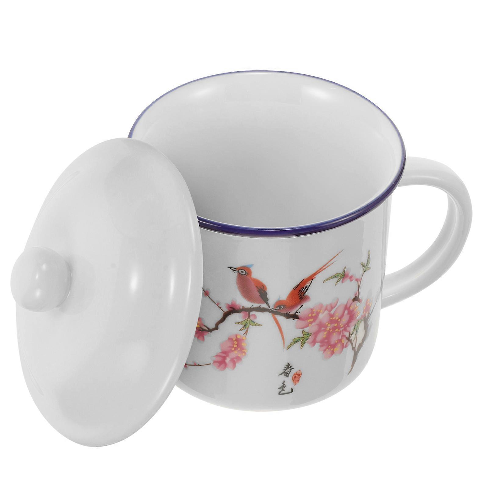 Retro Ceramic Cup Irregular Cup 12.50X12.00X9.50CM Portable For Office Use 1Set