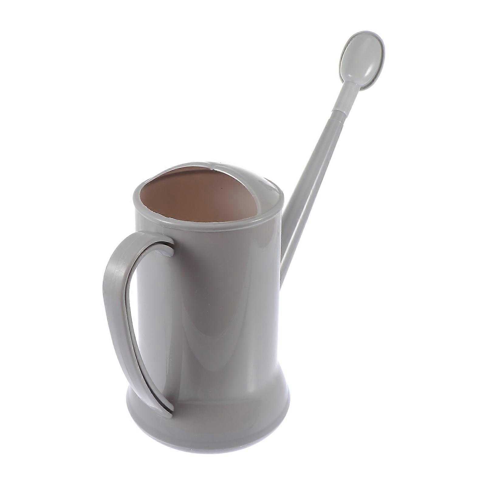 Plastic Long Spout Watering Pot for Home Use Grey Color Lightweight Design Safe and Durable 1pc