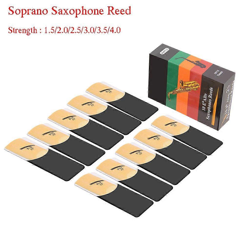 10-piece set of Eb alto saxophone reeds hardness (2.0)