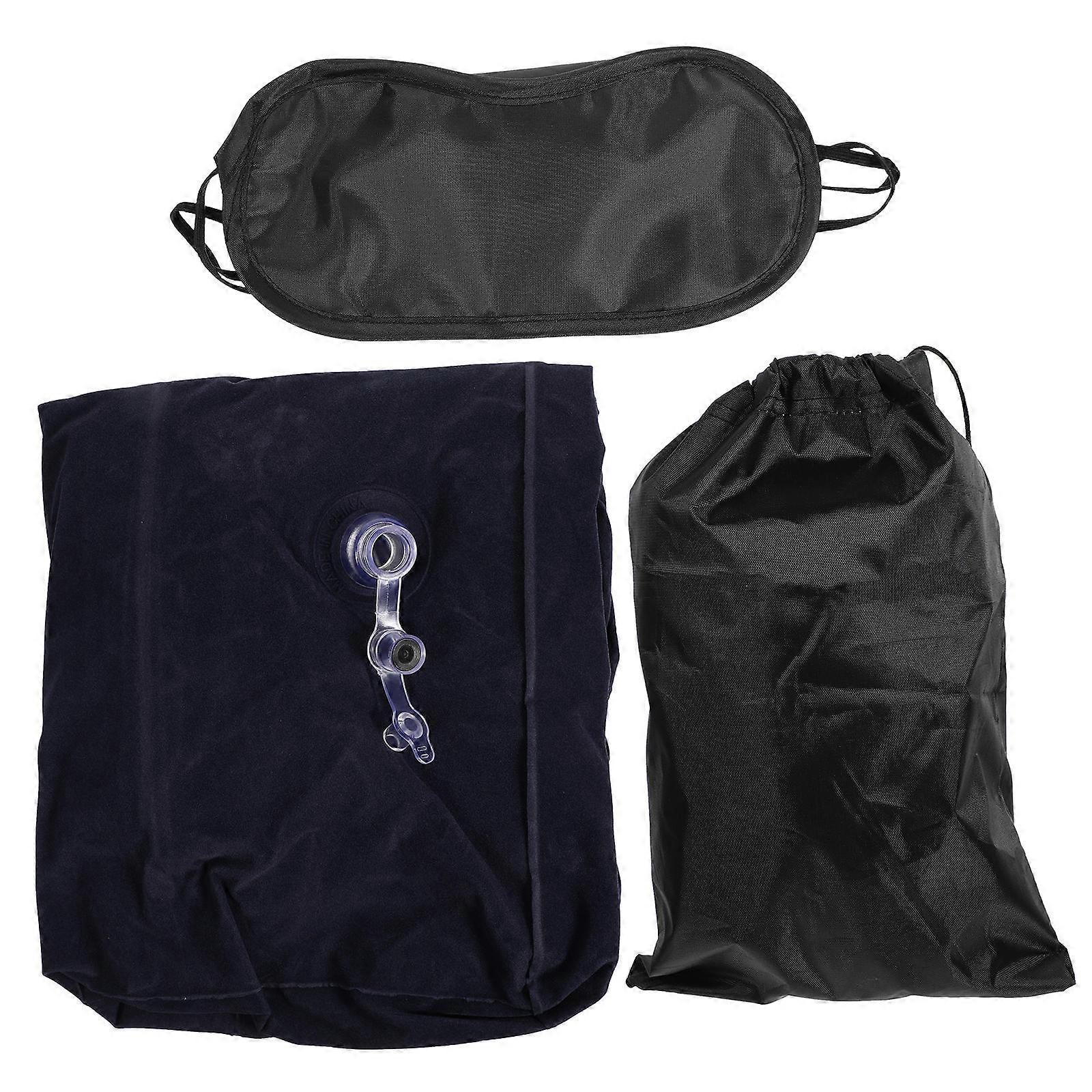 Adjustable Inflatable Footrest Pillow for Travel – Leg Rest Cushion for Airplane, Elevates Legs to Improve Circulation and , Portable Support for