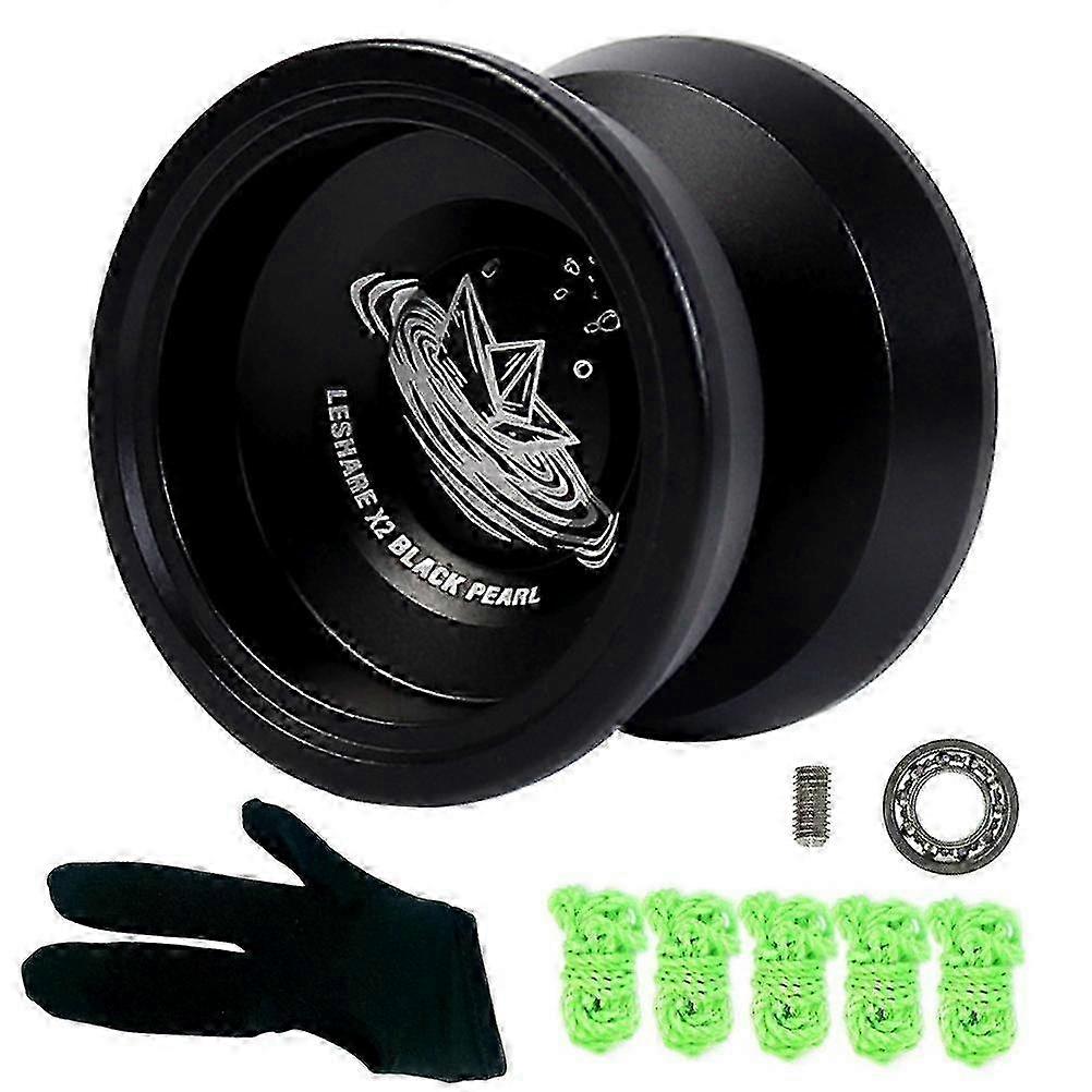 Aluminum Yoyo Suitable for Youngsters Gift, professional Yoyo Ball for Beginner Yoyo Enthusiasts, includes Glove and 5 Yoyo Strings