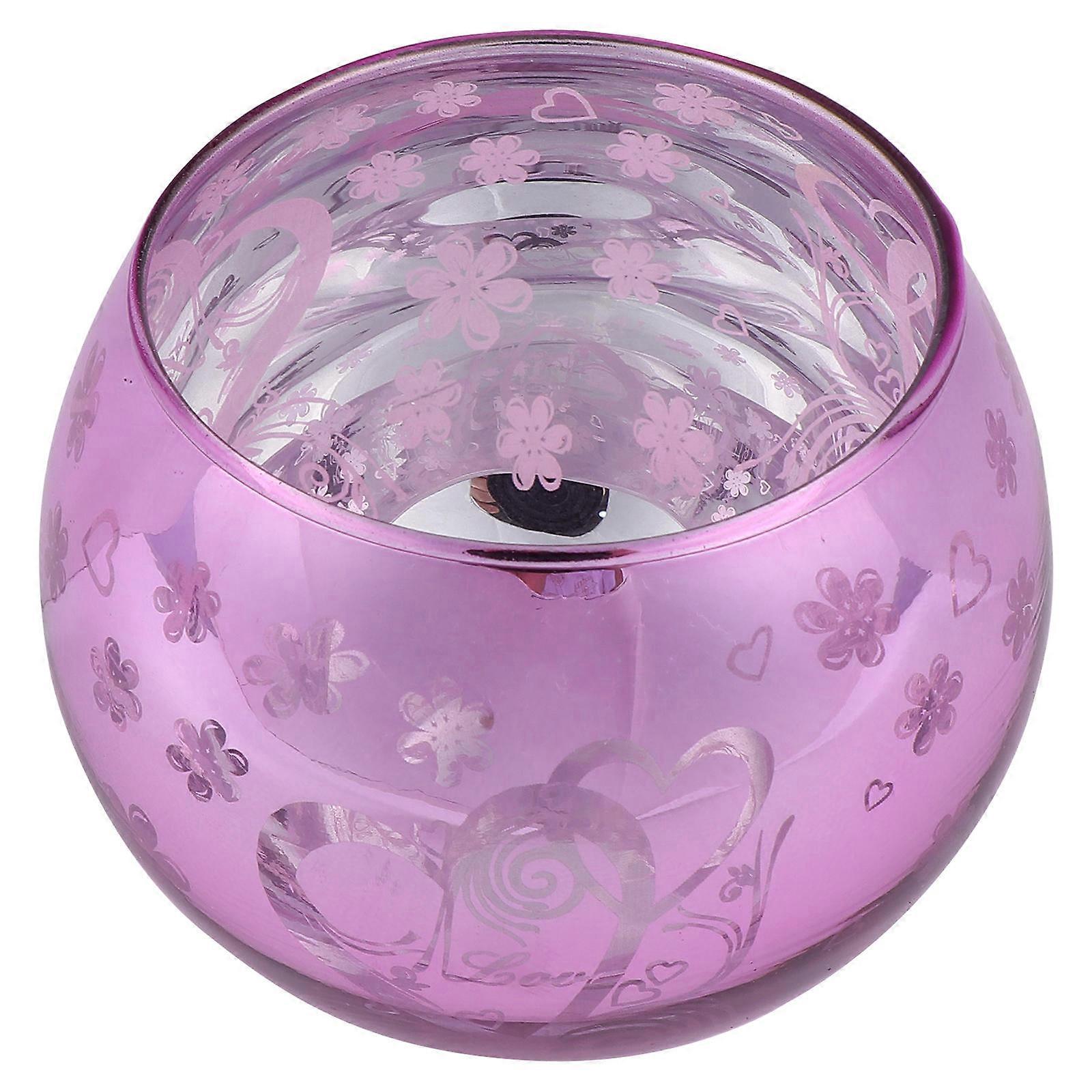 Candlestick Decorative Glass Holder Noedic Style For Home Use 8X8X8CM Diy Aroma Candle 1Pcs
