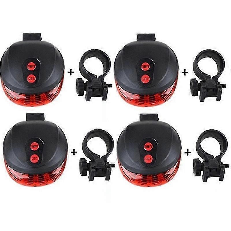 4x Bisiklet Kuyruk Lambası USB Şarj Edilebilir LED Parlak Arka Kırmızı Bisiklet Işık Gece Sürme için Bisiklet Güvenliği L