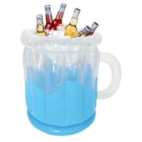 Stainless steel ice bucket with lid – stylish acrylic parts for comfortable use, for events and beverage service