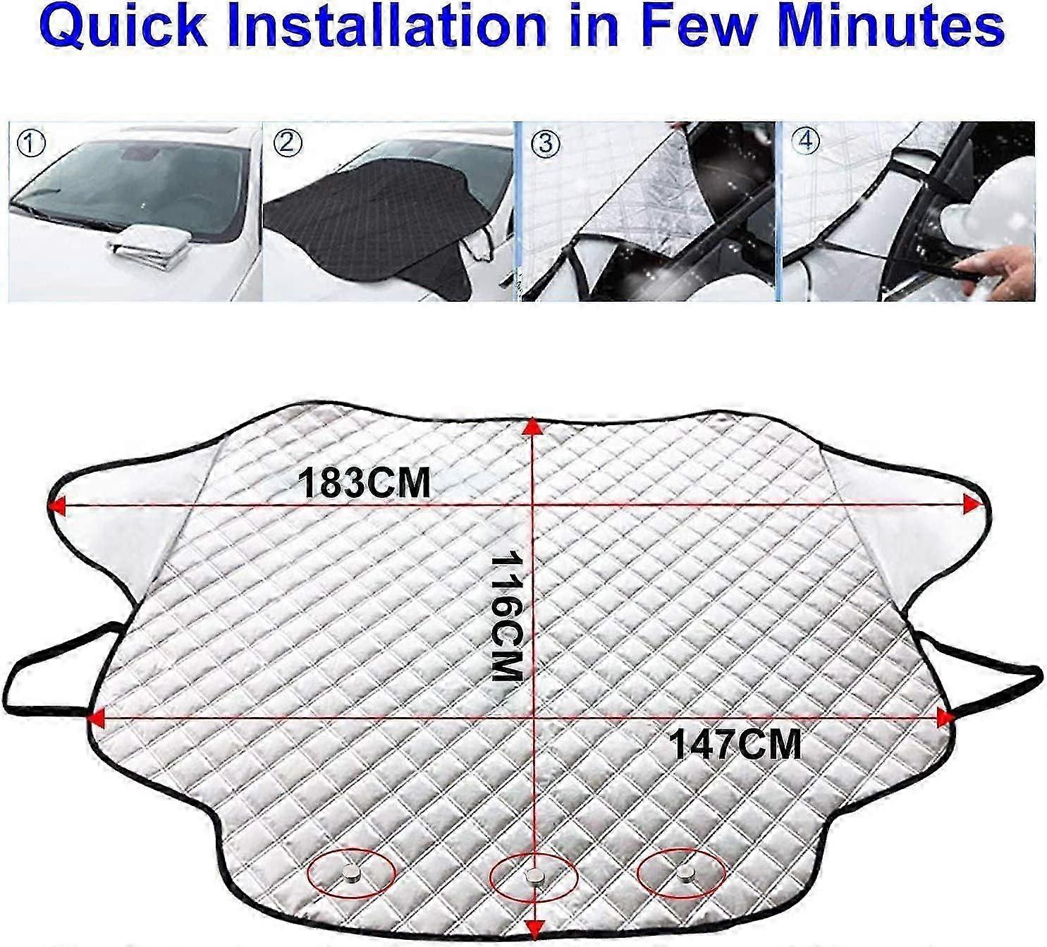Car Windshield Cover for Winter Windshield Anti-Ice Cover (183116cm)