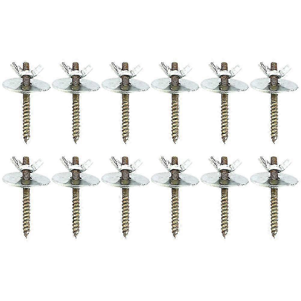12 Sets of Birdcage Hardware Accessories for Perch Stand Feeder Strong Clamp Bird Perch Screw Parts