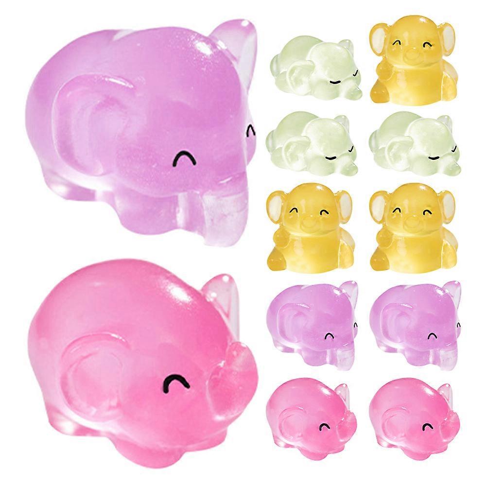 Resin Mini Figures For Home And Garden Decorations 12Pcs