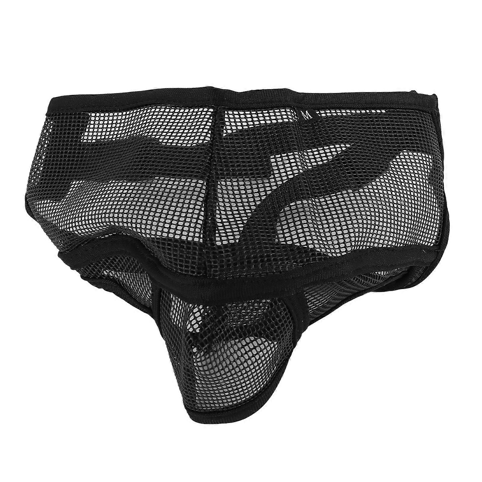 Short Snout Dog Muzzle Breathable Adjustable Prevent Biting Barking Flat Faced Pet Mesh Muzzle for French Bulldog Pug