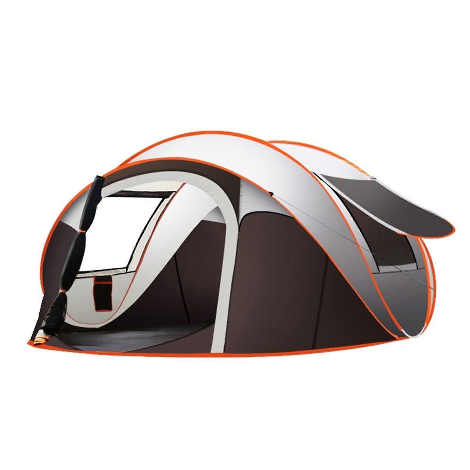 Large Waterproof Family Camping Tent with Spacious Interior for Beach Hikes and Outdoor Picnics, Easy Setup and Durable Material