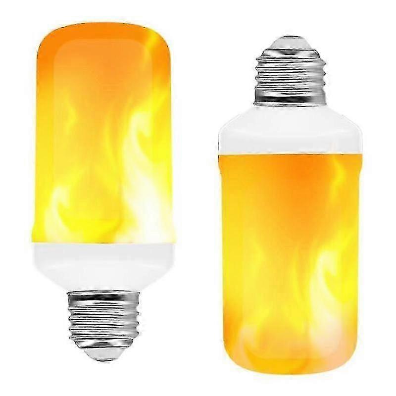 2pcs Led炎炎電球炎ランプ5w E27ベースちらつき炎電球装飾雰囲気ランプ