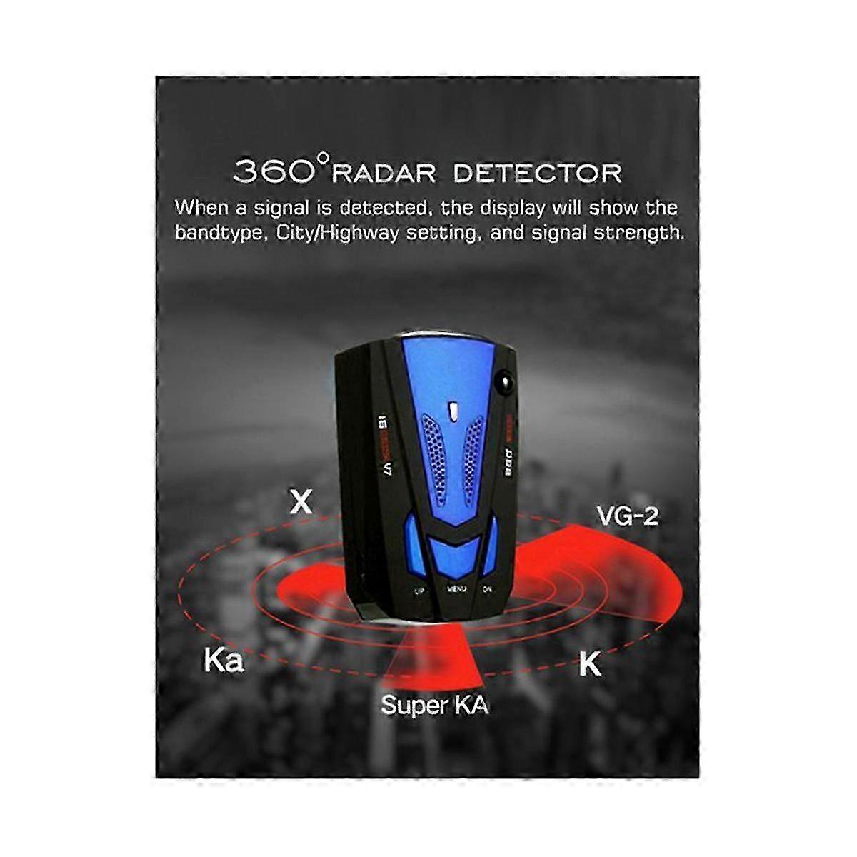 Mobiele snelheidsdetector met LED-display voor gebruik in voertuigen