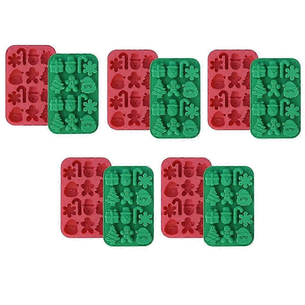 jul chokolade form bageform håndlavet DIY gave snefnug juletræ julemanden design