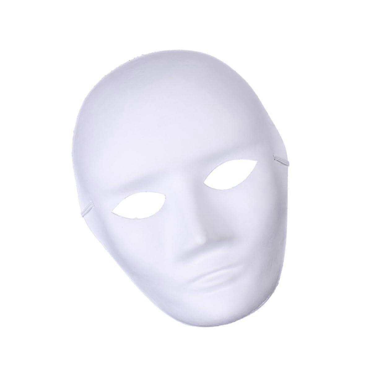 15Piece DIY λευκές μάσκες για το Halloween, άβαφο χαρτί mache για πάρτι κοστουμιών, δημιουργικό σχεδιασμό και σκηνικά εκδηλώσεων χορού χιπ χοπ