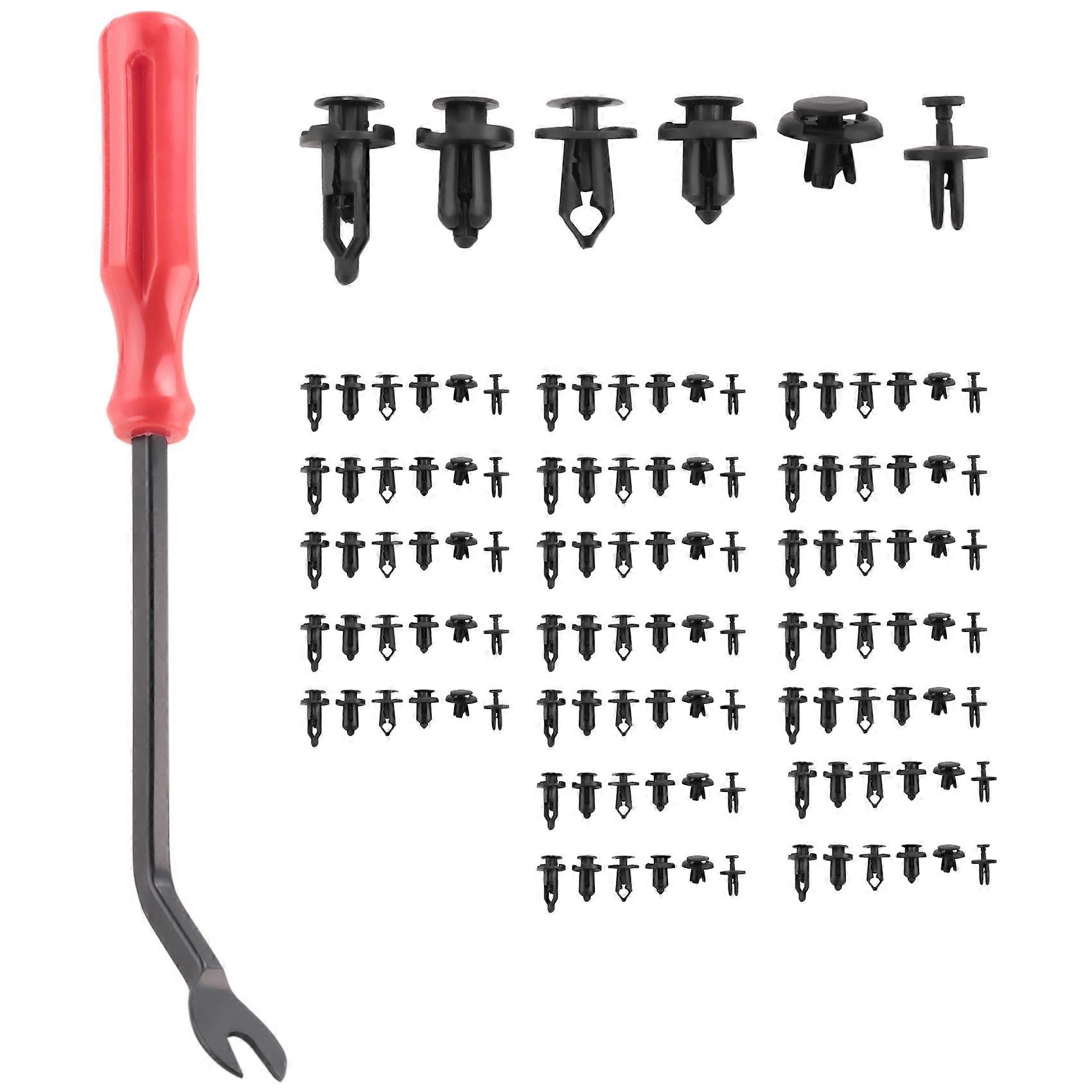 120PCS Car Plastic Rivets Retainer 6.3mm 8mm 9mm 10mm Expansion Screws Replacement Kit Bumper Push Rivet Clips