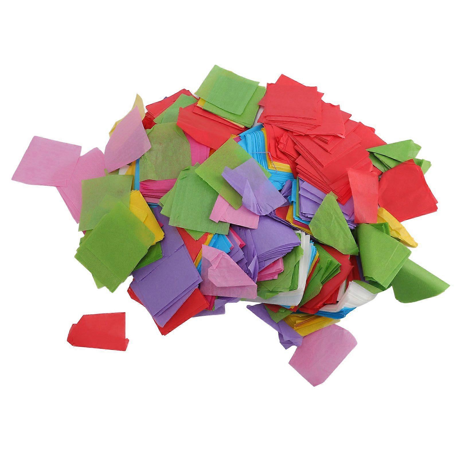 2025 Latest Model Colorful Paper Confetti Rhombus Shape 2in 420g Multicolor