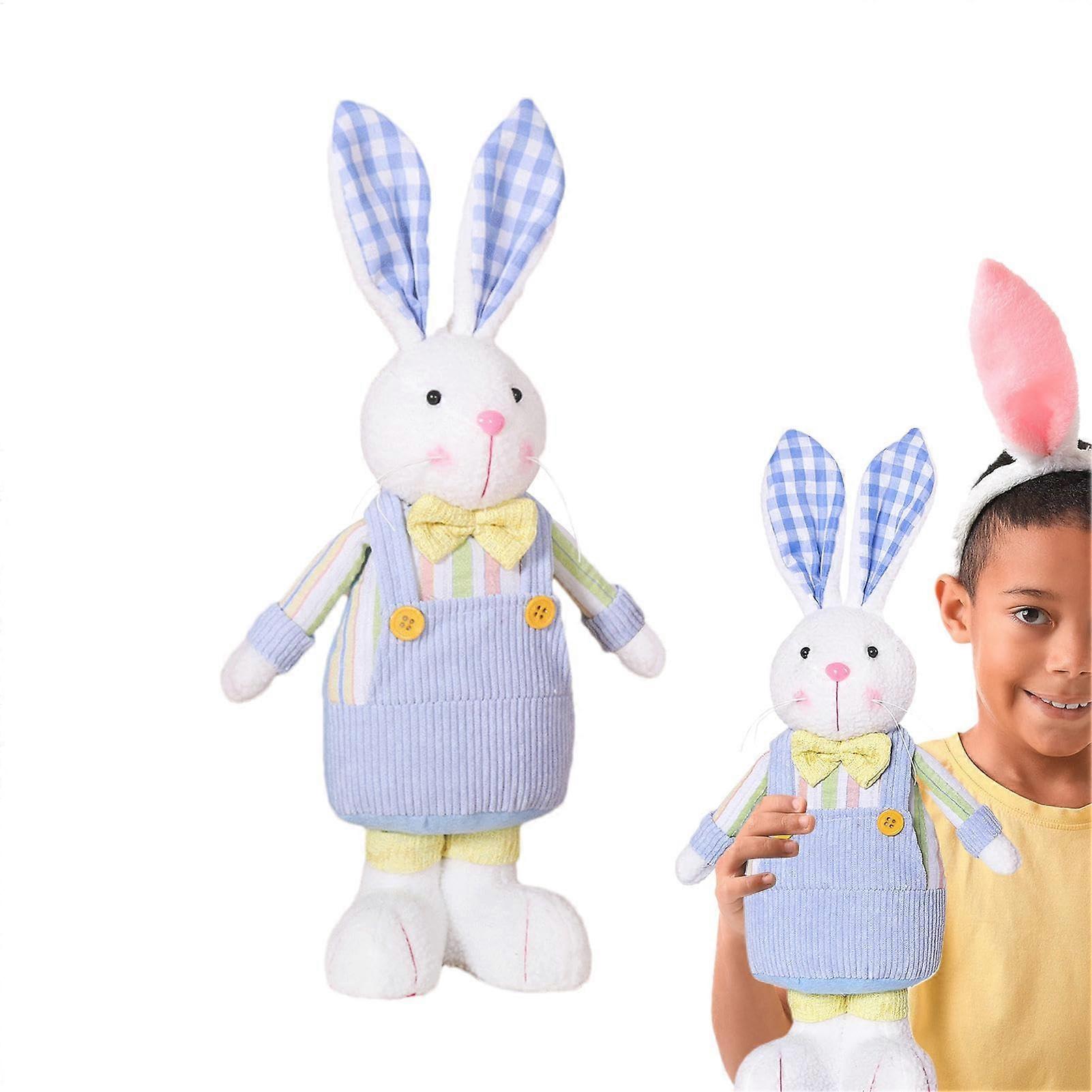 Plush Toy Standing Animal Statue - Soft Plush Toy Decoration For Spring Reception Desk