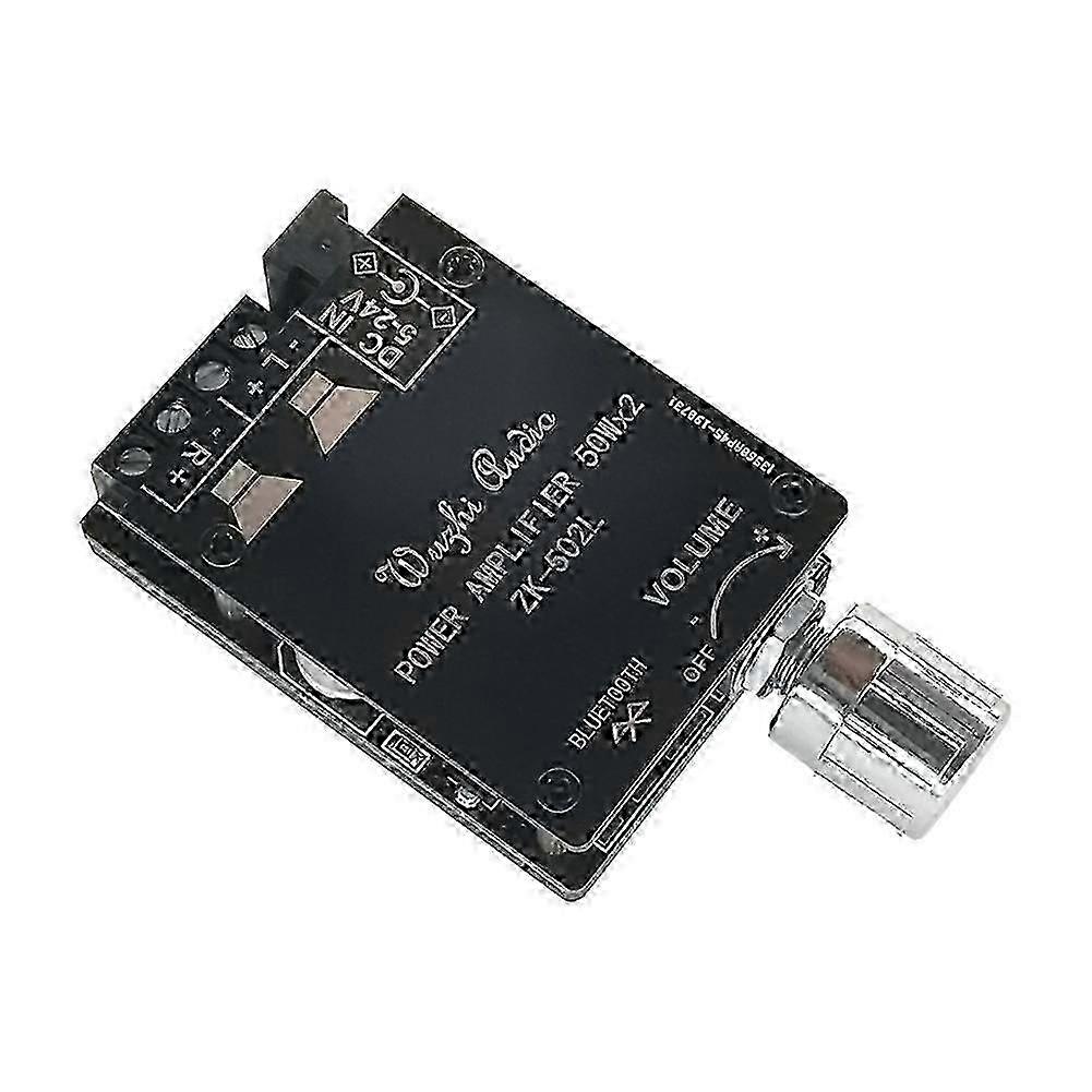 502L 2X50W Bluetooth 5.0 Power Amplifier Board Digital Audio HiFi Stereo Dual Channel Class D AMP
