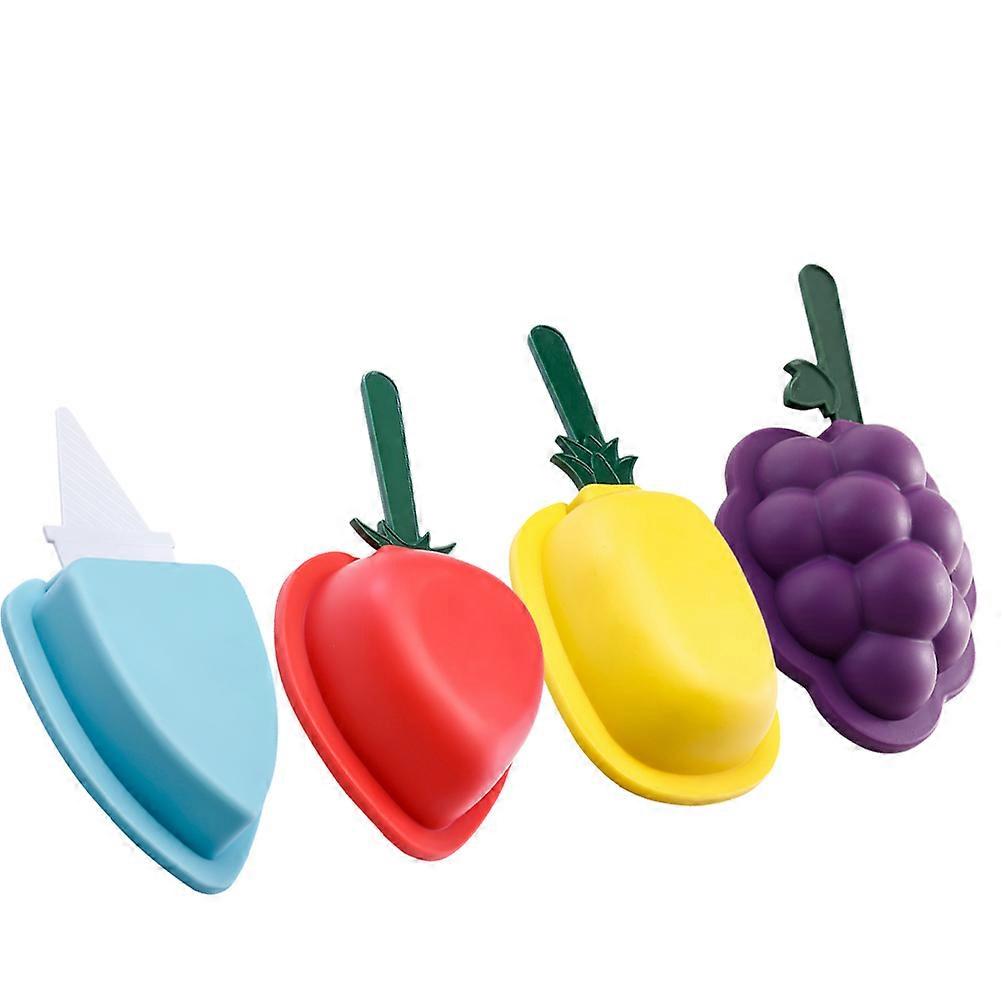 Reusable Ice Cream Mold Ice Cream Shape Creative Silicone Diy Use 4Pcs