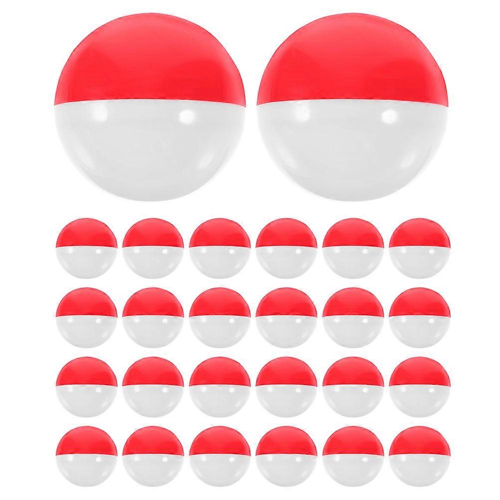 50pcs Round Plastic Vending Machine Fillable Balls   Red & White Candy Containers for Party Favors & Small Storage