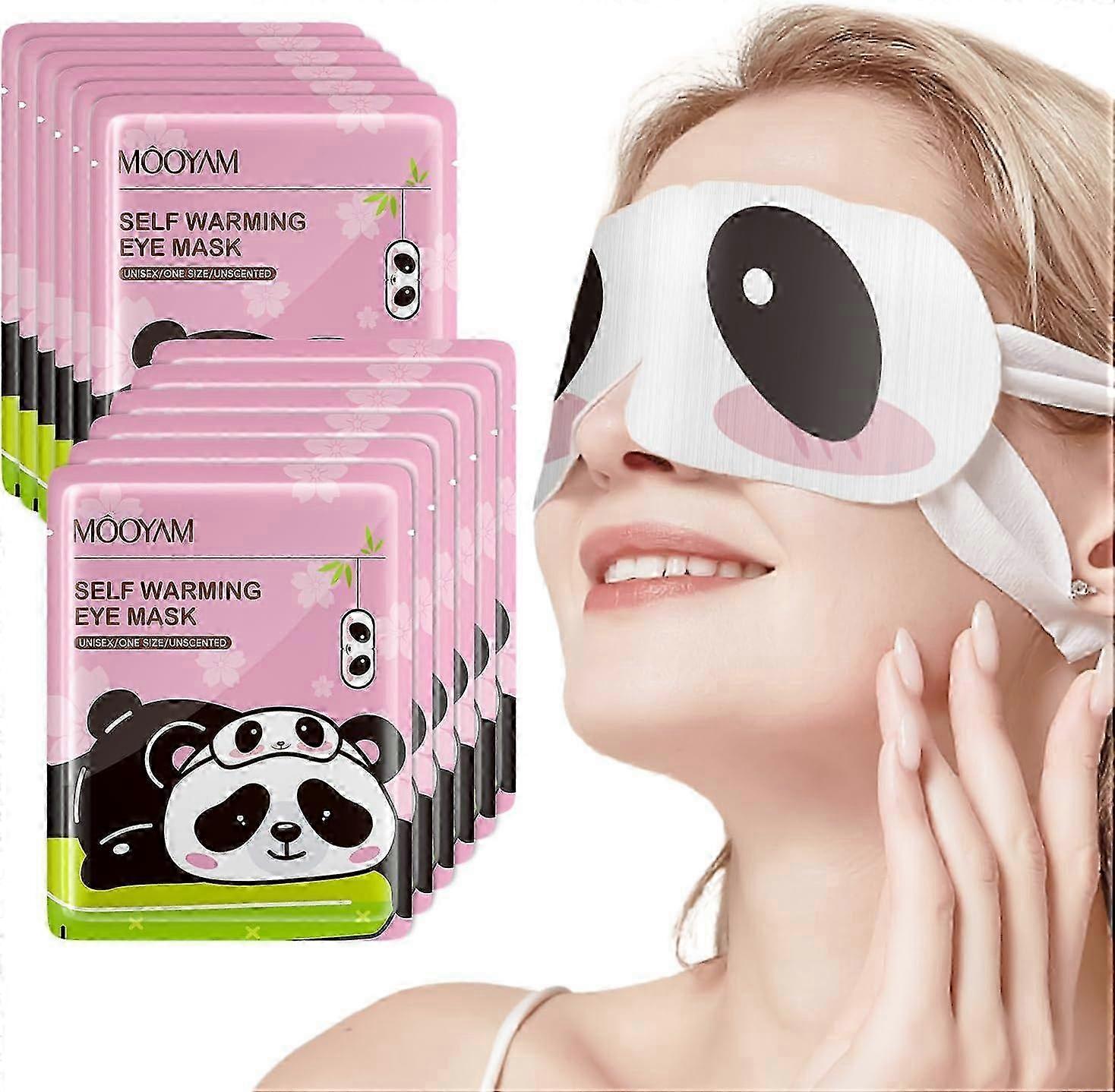 Steam Eye Mask, Self Warming Eye Masks for Dry Eyes Self, Heated Steam Warm Eye Mask for Instant Rel
