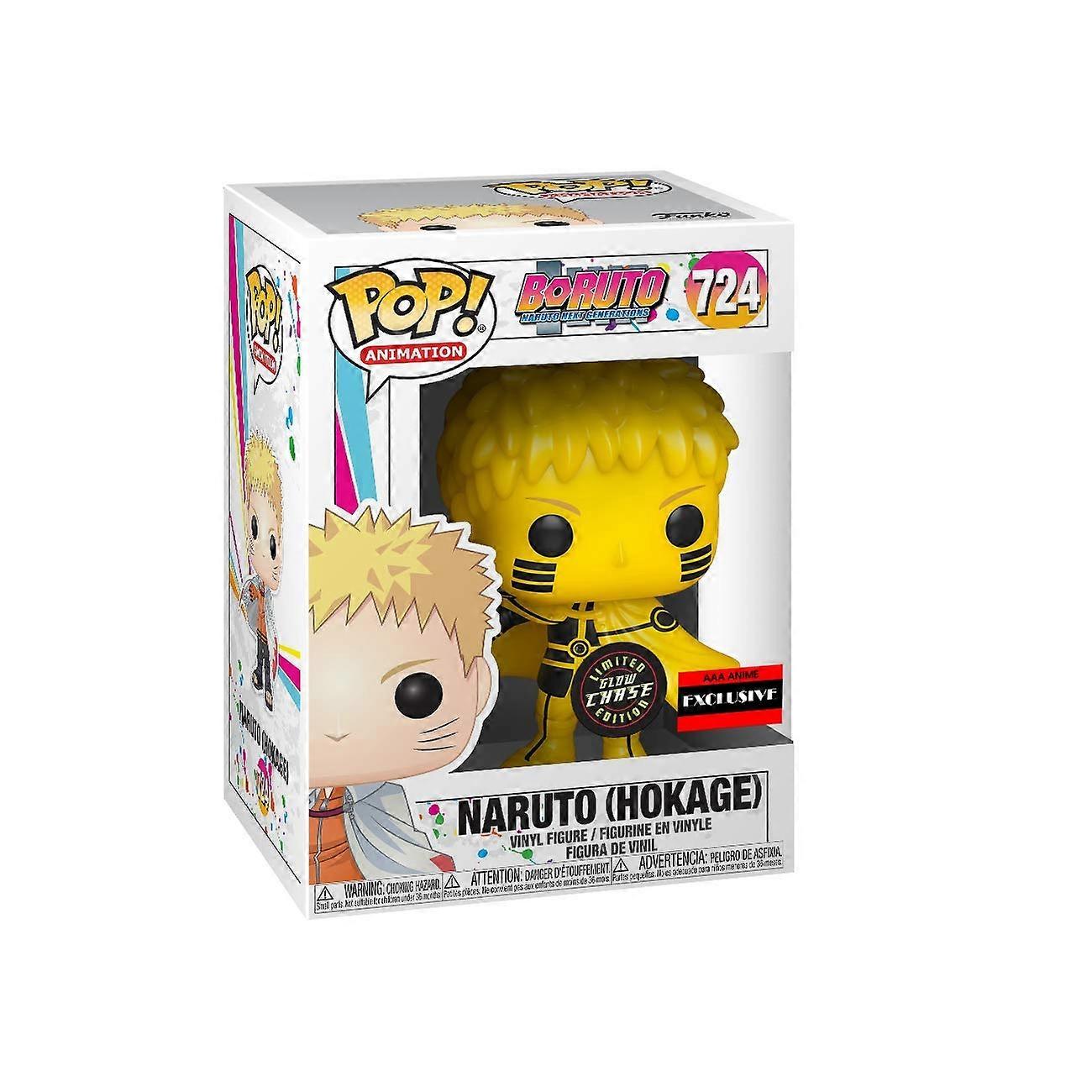 Pop Boruto Naruto Uzumaki Hokage Tailed Beast Mode GITD Chase Figure AAA Anime Exclusive Collectible 4 Inch Statue