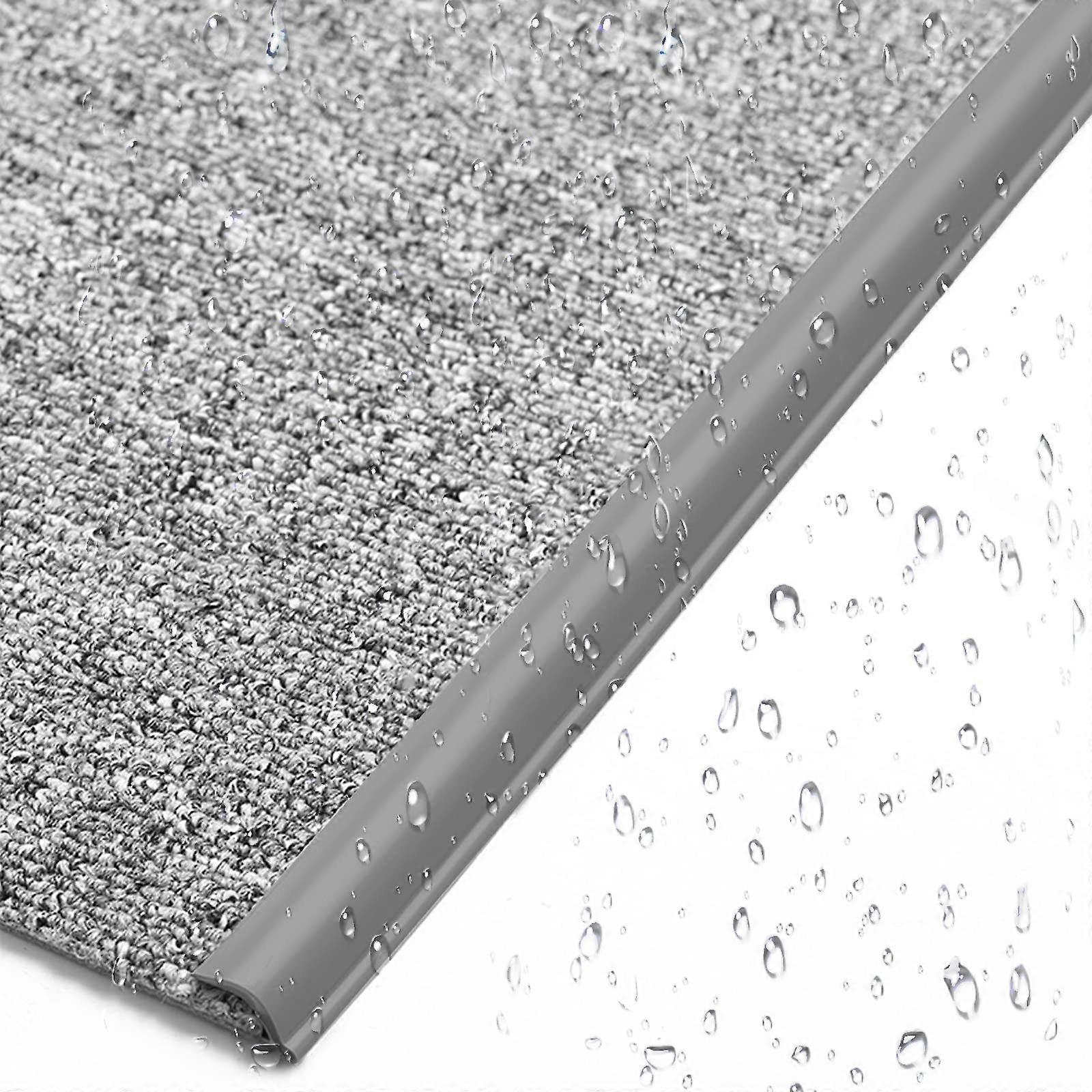 Grey PVC Floor Transition Strip Edge Protection Strip 45ft Carpet Edge Cladding