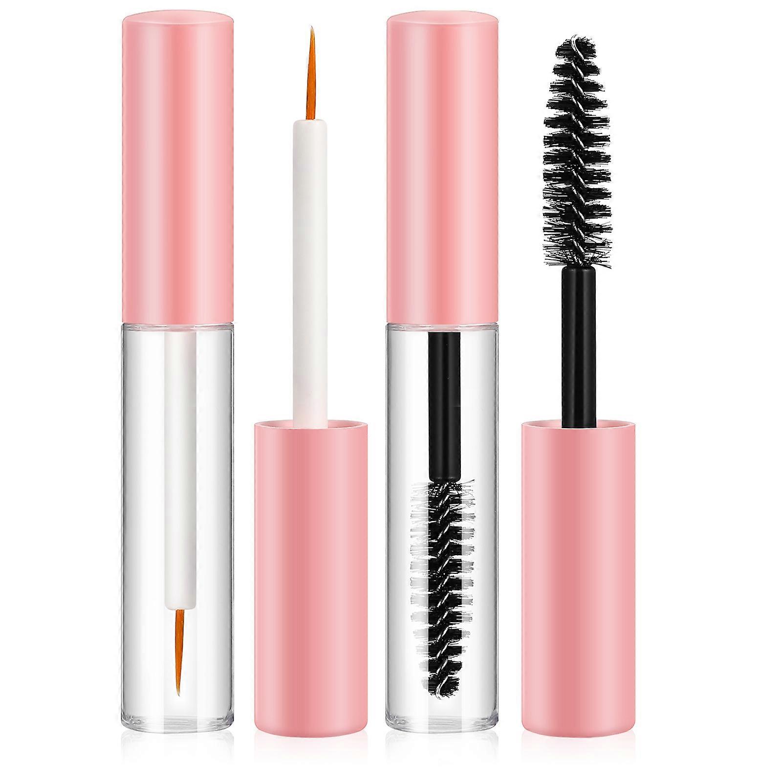Mascara Tube Empty Lash Container with Wand for Storage 4Pcs Set