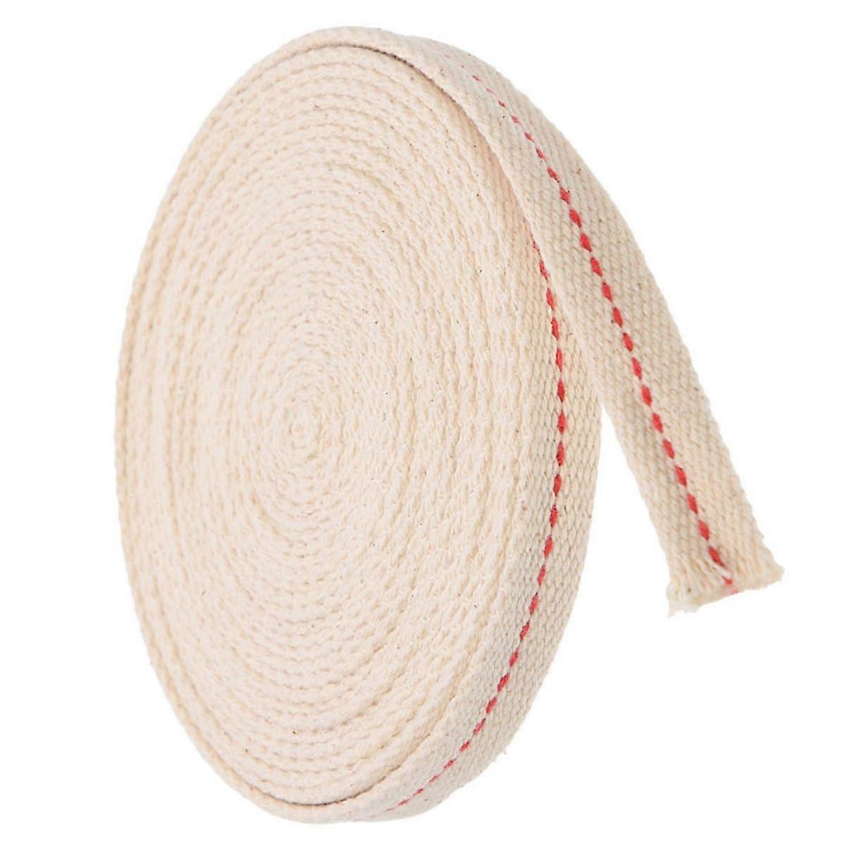 Oil Lantern Wick Replacement Cotton – Flat Wash Cotton Bud Wick for Paraffin Oil and Kerosene Lanterns, 1 m Long