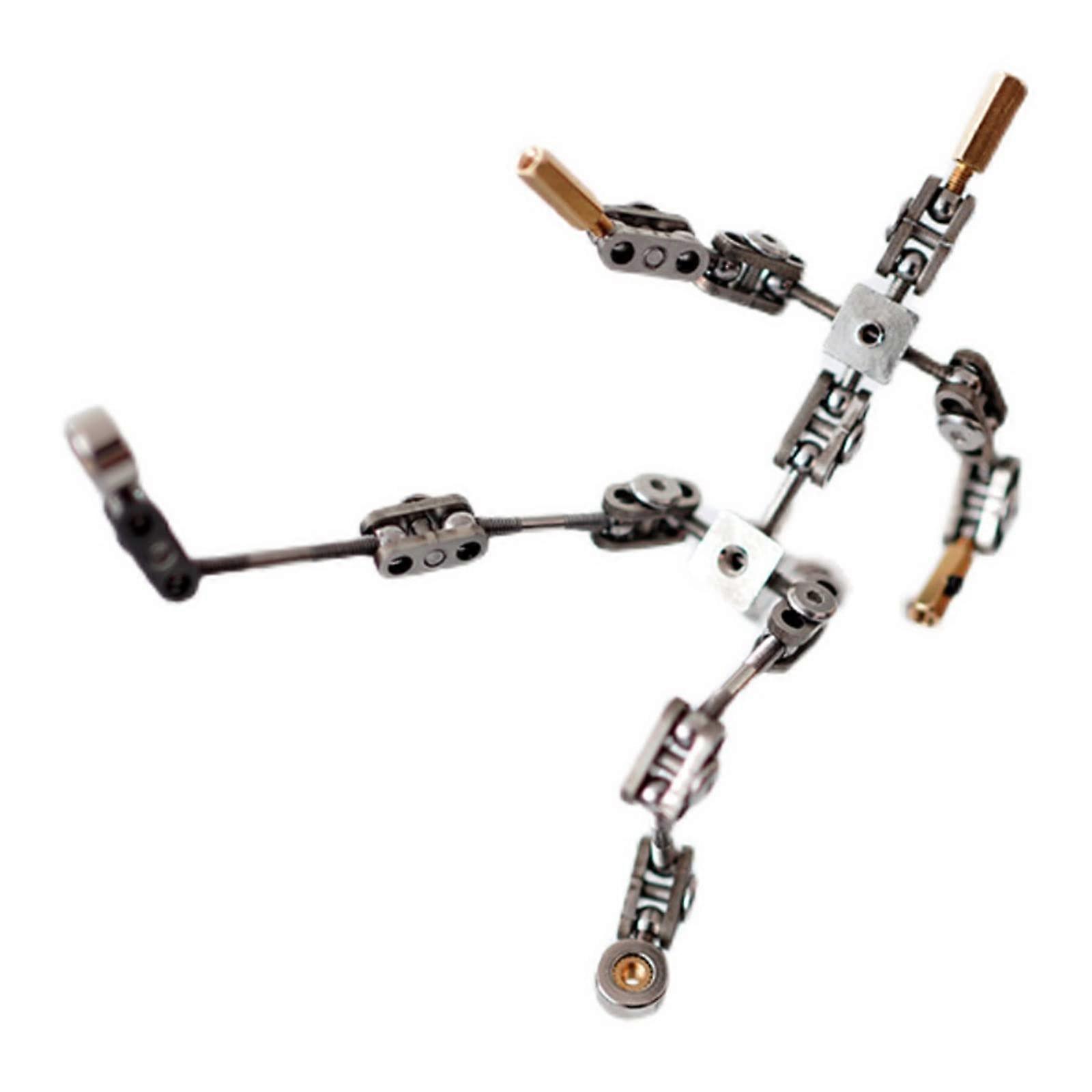 DIY Stop Motion Armature Kit, Stainless Steel Puppet Figure for Character Design, Easy to Assemble, Finished Product 16cm