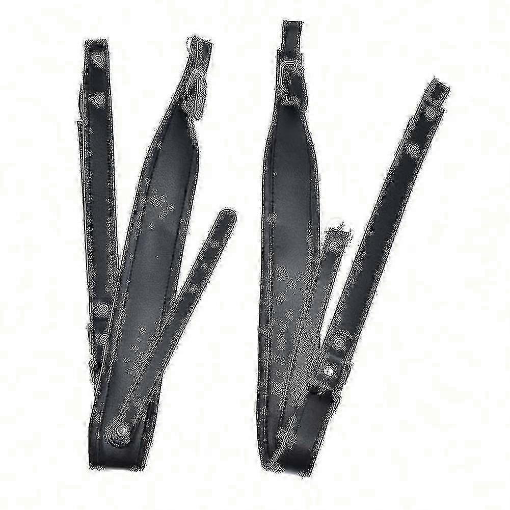 2pcs Adjustable Leather Accordion Shoulder Straps Waterproof Replacement Parts for 16-120 Bass Accordions