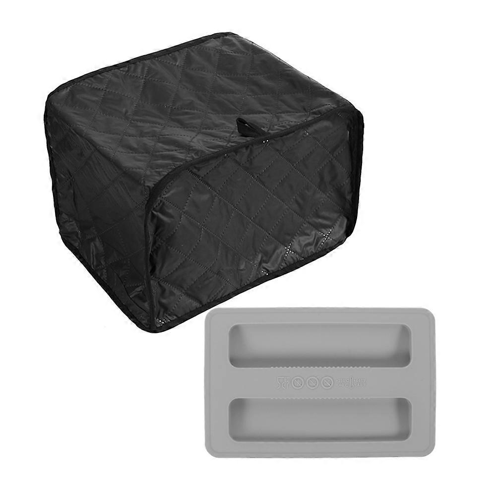 Toaster Top Cover Protective Silicone Lid For Kitchen Use Square Shape 30.50X20.50X20.50cm 1Set