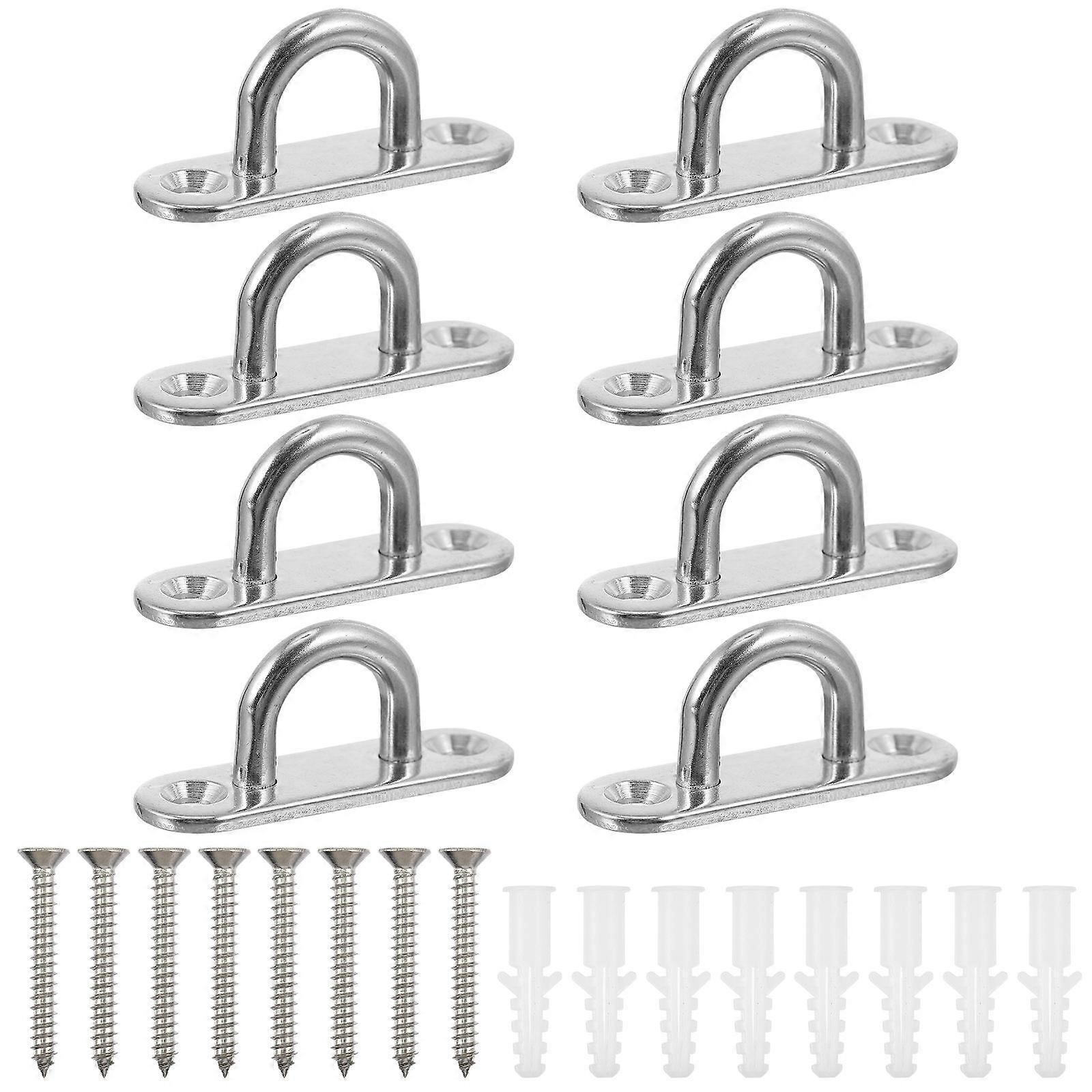 Stainless Steel Hook Set 8Pack Load Bearing For Tying Yachts And Boats