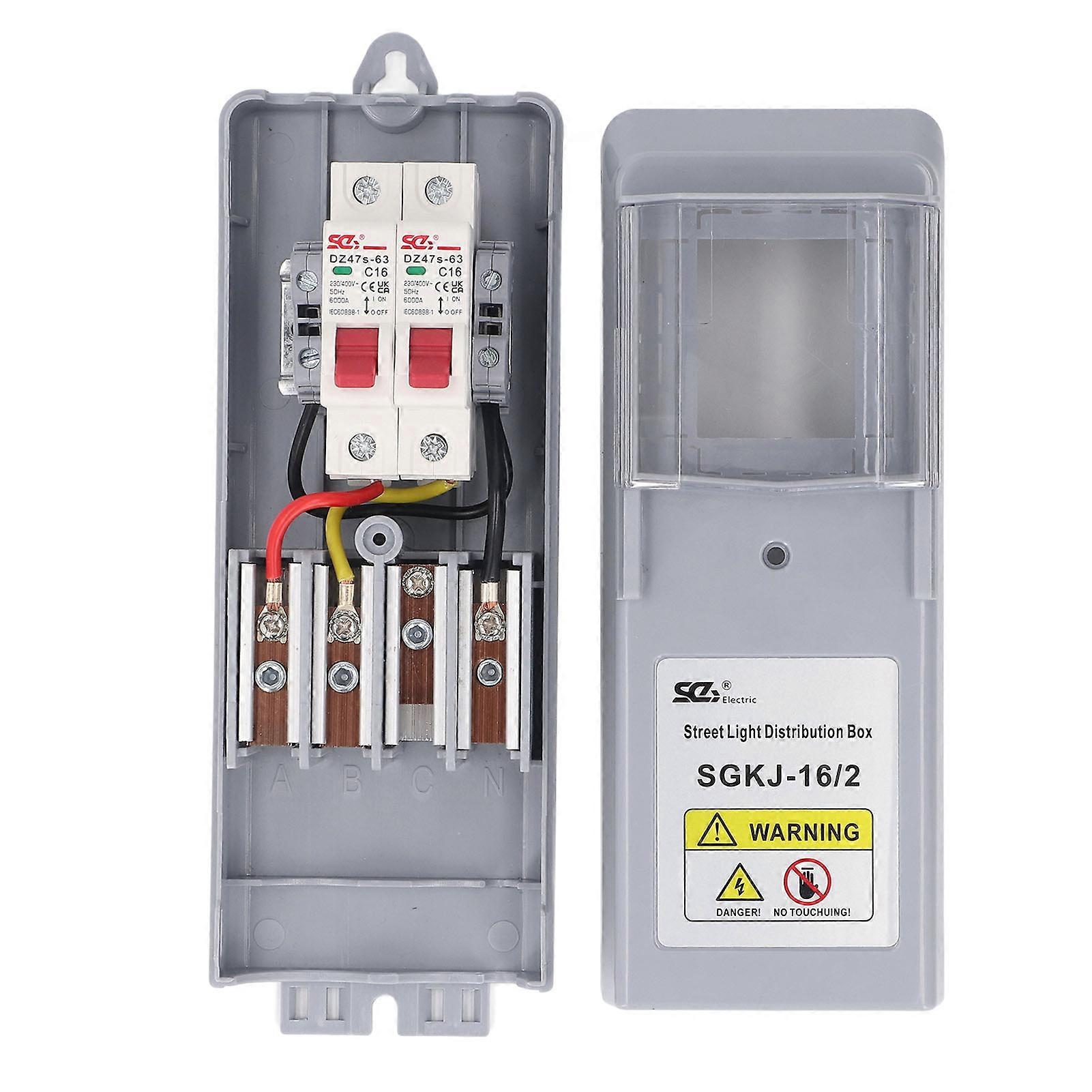 Street Light Distribution Box Controller 230V 400V 16A Outdoor Switch Waterproof Control Box